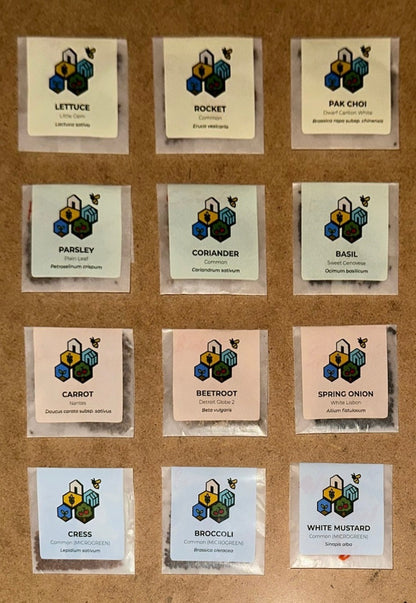 The Three by Four | All-in-One Culinary Grow Kit | Includes 12 Herb & Veg Varieties